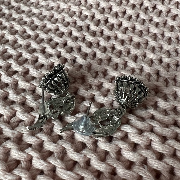 Oxidized peacock jhumkas - Picture 4 of 4